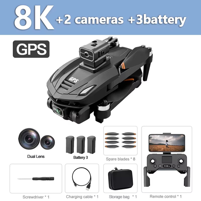 Xiaomi  V168 Drone 8K 5G WIFI GPS Professional HD Aerial Photography Dualcamera Omnidirectional Obstacle Avoidance Original