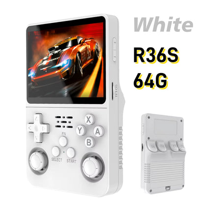 R36S Retro Handheld Video Game Console ARKOS System 3.5 Inch IPS Screen Classic Portable Pocket Video Player 128G Games Boy Gift